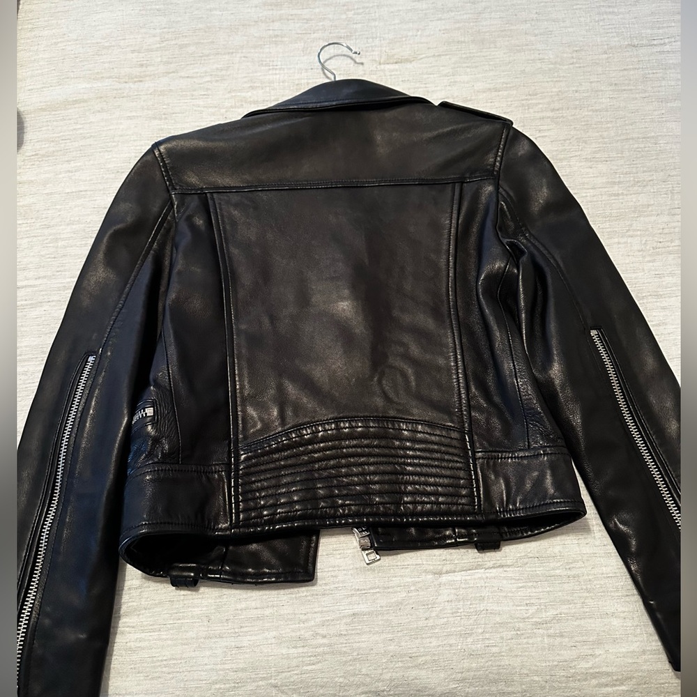 Women’s Zadig et Voltaire leather biker jacket from runway size XS - Picture 2 of 10